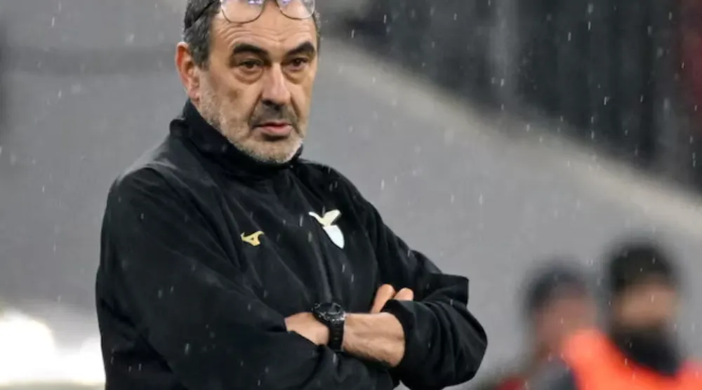 Soccer Football - Champions League - Round of 16 - Second Leg - Bayern Munich v Lazio - Allianz Arena, Munich, Germany - March 5, 2024 Lazio coach Maurizio Sarri REUTERS/Angelika Warmuth/File Photo 