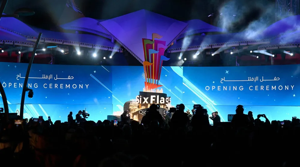 من حفل افتتاح أولى وجهات القدية (تصوير: بشير صالح)