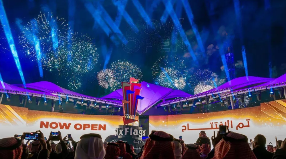 من حفل افتتاح متنزه «Six Flags» في القدية (إمارة الرياض)