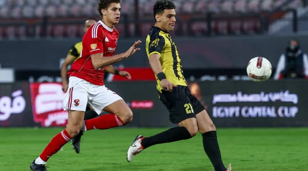 خسر الأهلي من المقاولون العرب بثلاثية (النادي الأهلي)