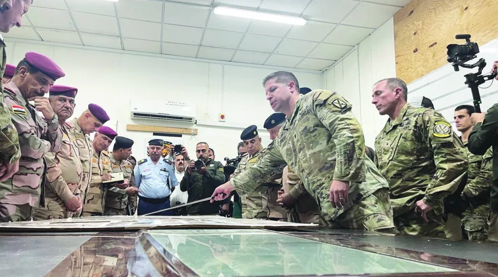 صورة نشرها الجيش الأميركي من زيارة رئيس أركان الجيش العراقي الفريق أول ركن عبد الأمير يار الله إلى قاعدة «عين الأسد» في أغسطس 2024