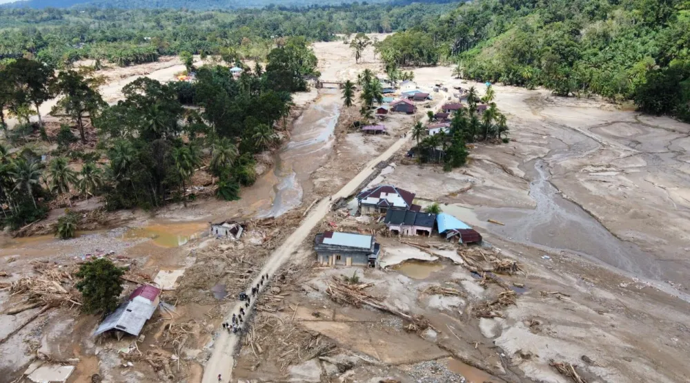 Sri Lanka'nın yanı sıra Endonezya da afetten en çok etkilenen ülkelerden biri oldu (AP)