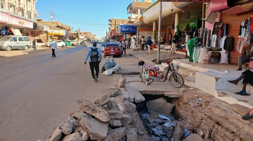 جانب من سوق أم درمان الشعبية العريقة (الشرق الأوسط)
