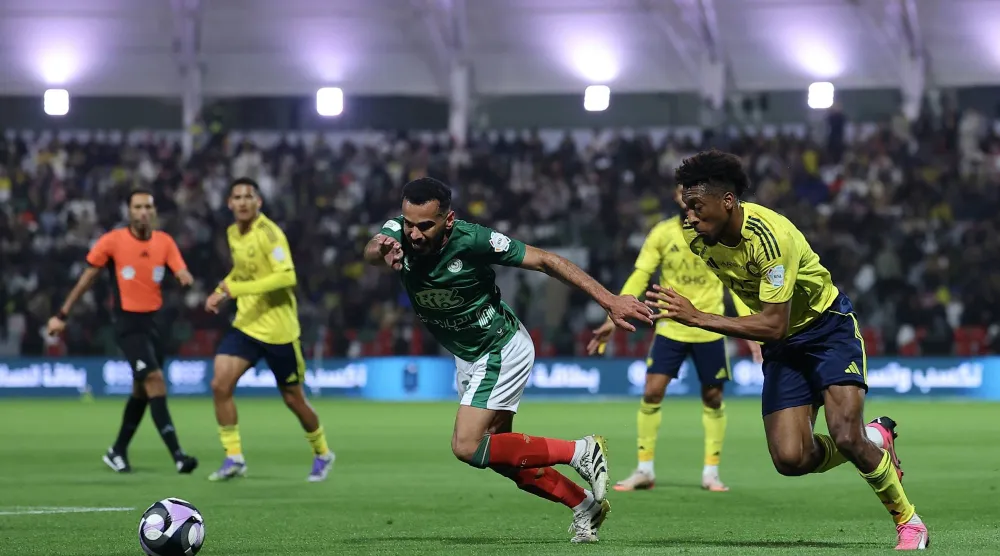 من مباراة النصر الأخيرة أمام الاتفاق (تصوير: عبدالعزيز النومان)