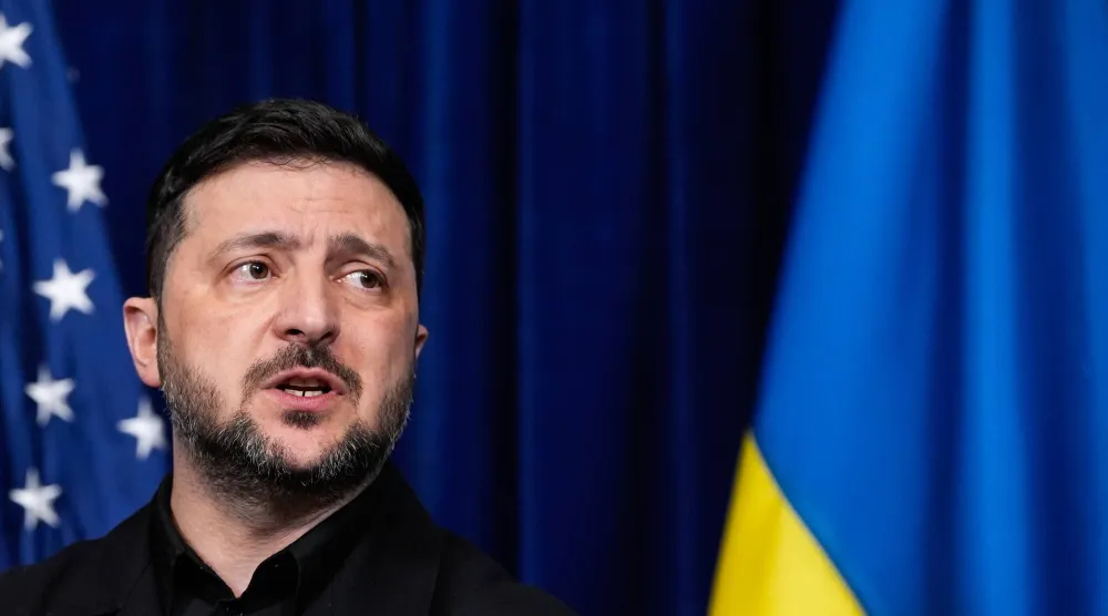 الرئيس الأوكراني فولوديمير زيلينسكي (أ.ب)
