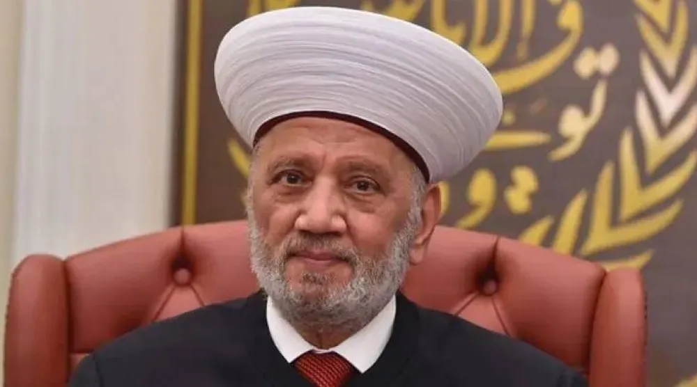 مفتي الجمهورية اللبنانية الشيخ عبد اللطيف دريان (الوكالة الوطنية)