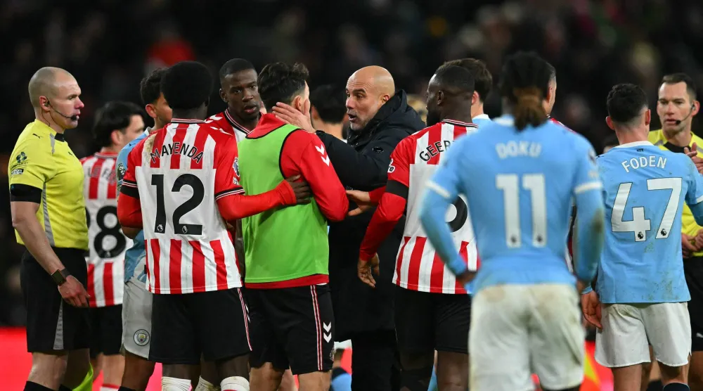 مباراة مانشستر سيتي وسندرلاند (أ.ف.ب).