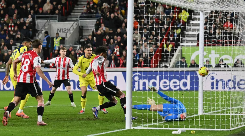 مباراة برينتفورد وتوتنهام (أ.ف.ب).