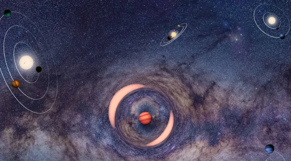 الكواكب التائهة هي كواكب لا تدور حول نجم بل تجوب الفضاء بمفردها (إدارة الفضاء والطيران الكورية)