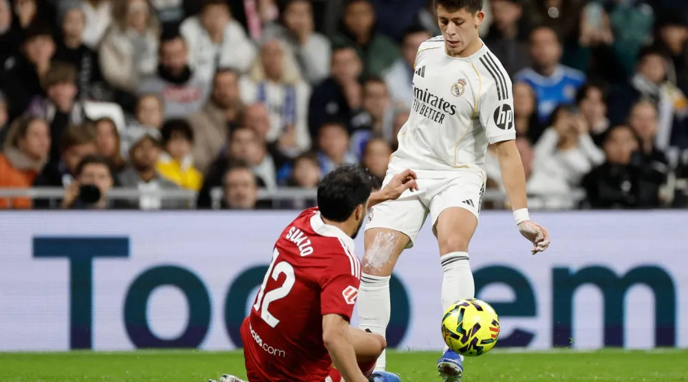 لاعب وسط ريال مدريد التركي أردا غولر (أ.ف.ب)