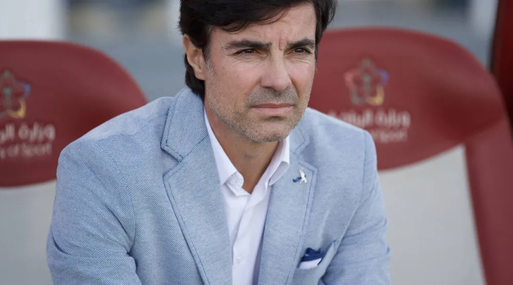 البرتغالي ماريو سيلفا مدرب فريق النجمة (تصوير: نايف العتيبي)