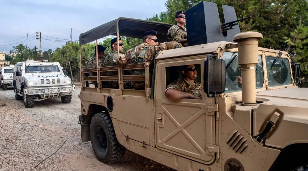 دورية مشتركة من الجيش اللبناني وقوات الأمم المتحدة المؤقتة في لبنان «يونيفيل» (اليونيفيل عبر «تلغرام»)