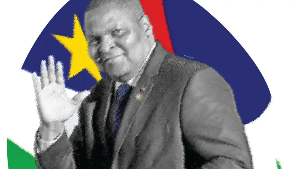 ولد تواديرا عام 1957 في بلدة دامارا على بعد 75 كيلومتراً من العاصمة بانغي، فهو ابن سائق فقير. لم يرضخ تواديرا لدوامة الفقر التي أحاطت بطفولته، بل جعل من علم الرياضيات جسراً لطموحاته