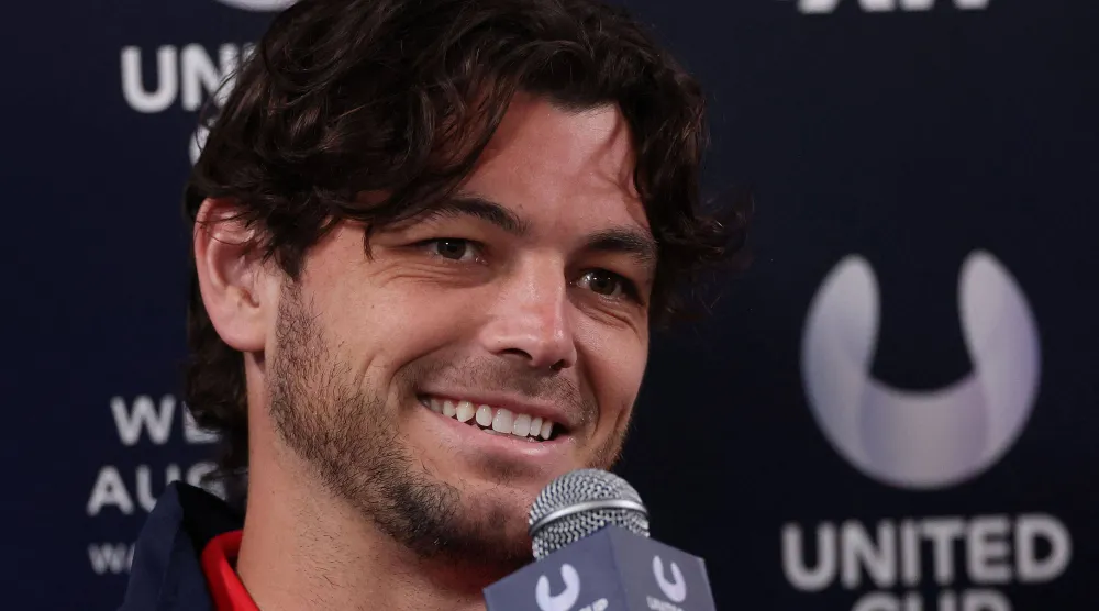 المصنف السادس عالمياً الأميركي تايلور فريتز (أ.ف.ب)