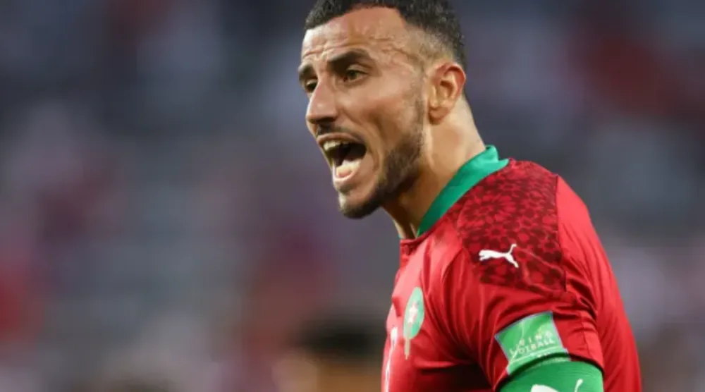 قائد المنتخب المغربي لكرة القدم غانم رومان سايس (منتخب المغرب)