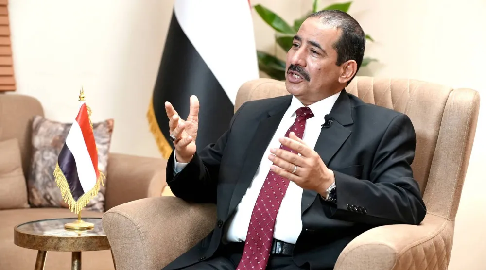 وزير الداخلية اليمني اللواء إبراهيم حيدان (تصوير: تركي العقيلي)