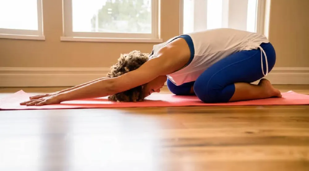 تمرين وضعية الطفل من أكثر تمارين الإطالة فاعلية لتهدئة أسفل الظهر (مجلة ﺑرﻳﻔﻨﺸن)