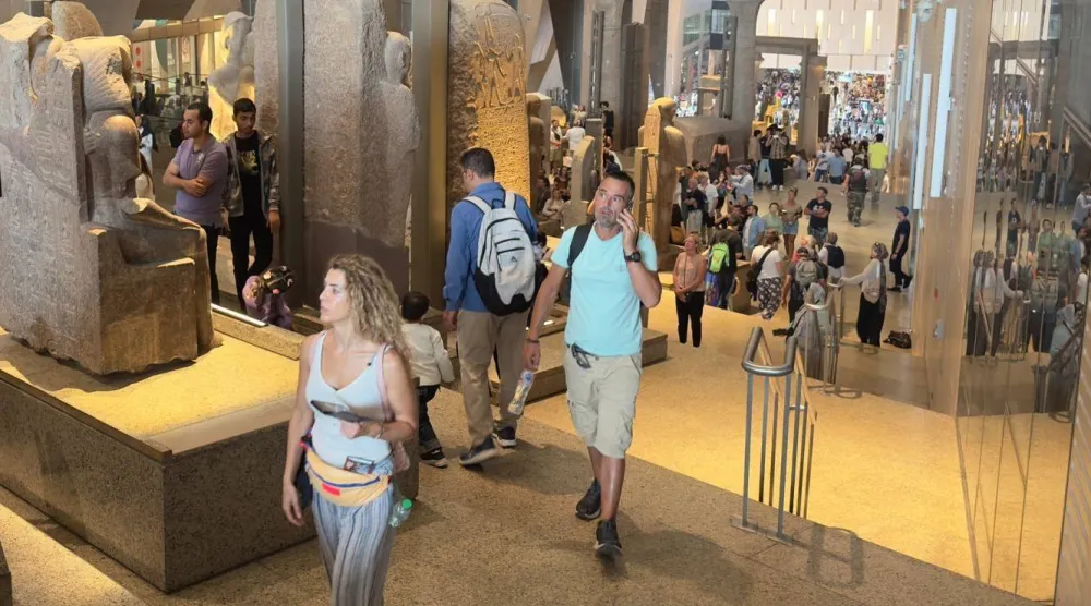 المتحف الكبير يستقبل يومياً نحو 15 ألف زائر (الشرق الأوسط)