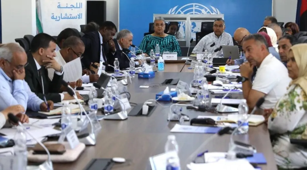 اجتماع سابق للجنة «6 + 6» المشكلة من مجلسي النواب و«الدولة» في ليبيا واللجنة الاستشارية الأممية يوليو 2025 (البعثة الأممية)