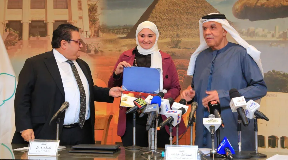 إسماعيل عبد الله وخالد جلال تحدثا عن عروض المهرجان (وزارة الثقافة المصرية)