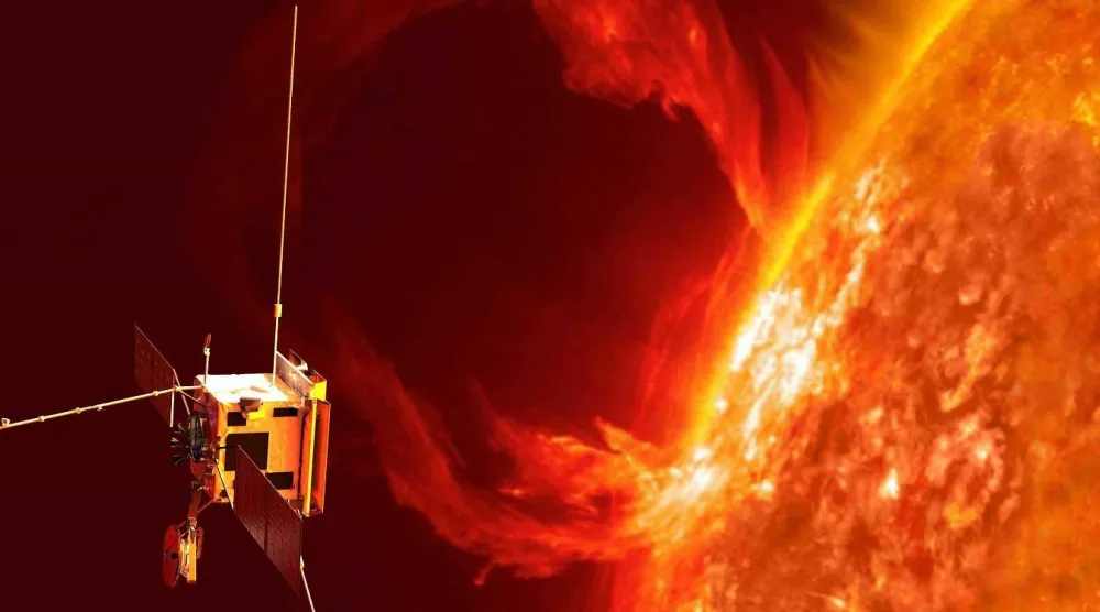 المسبار الفضائي الأوروبي «سولار أوربيتر» يراقب الجانب البعيد من الشمس (وكالة الفضاء الأوروبية)