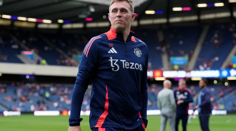 دارين فليتشر المدرب المؤقت لمانشستر يونايتد (د.ب.أ) 