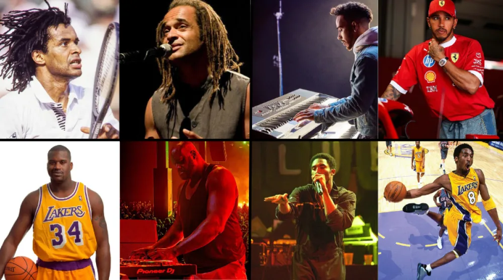 هاميلتون ونواه وبراينت وأونيل... رياضيون احترفوا الموسيقى (وكالات وإنستغرام)