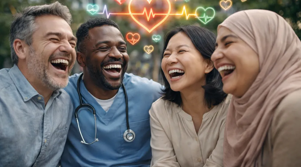 ضحكة الإنسان إشارة صحية عابرة للثقافات