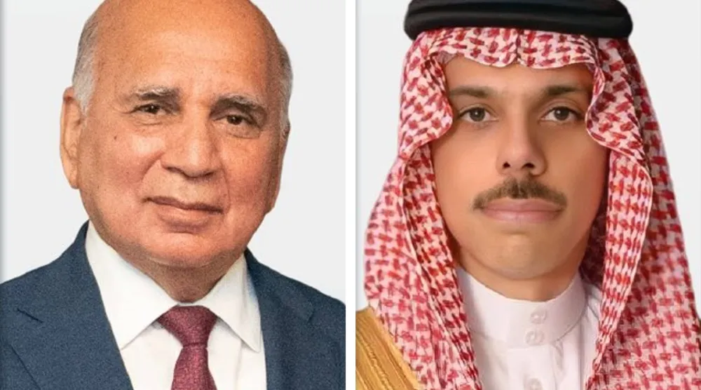 الأمير فيصل بن فرحان والدكتور فؤاد حسين (الخارجية السعودية)