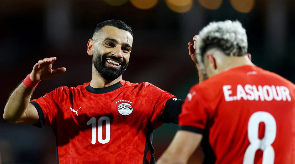 قائد المنتخب المصري محمد صلاح (رويترز)