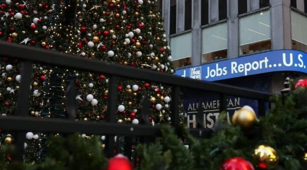 مبنى «نيوز كورب» في منطقة ميدتاون بمدينة نيويورك (رويترز)