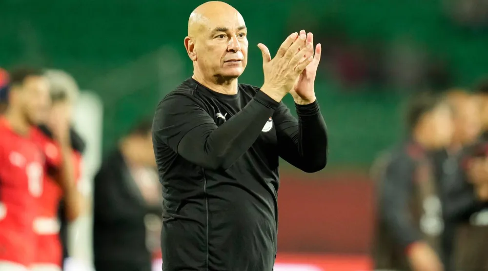حسام حسن المدير الفني للمنتخب المصري (أ.ب)