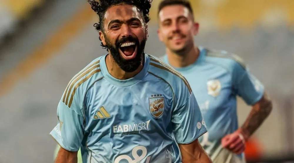 حسين الشحات سجل «هاتريك» في فوز الأهلي على فاركو (النادي الأهلي)