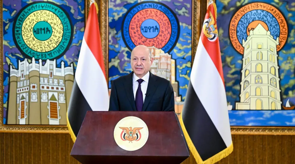 الدكتور رشاد العليمي رئيس مجلس القيادة الرئاسي اليمني (سبأ)