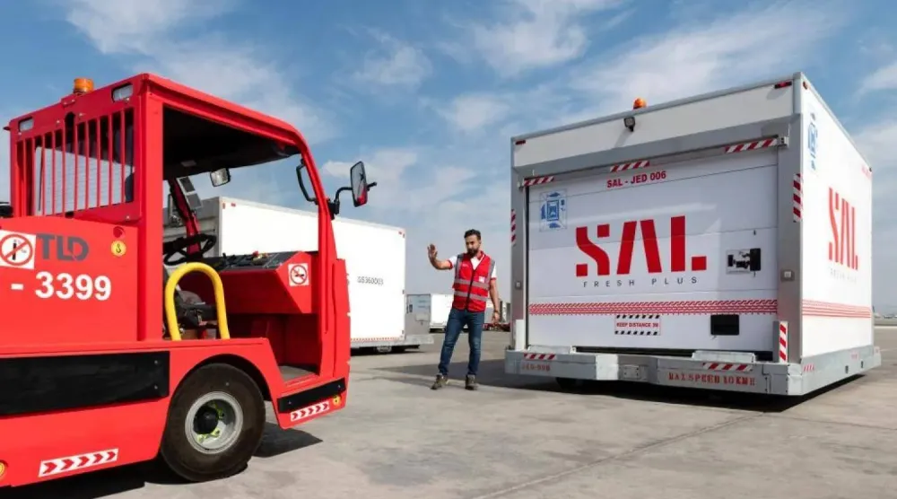 جانب من مستودعات «سال» في محطة جدة (موقع الشركة الإلكتروني)