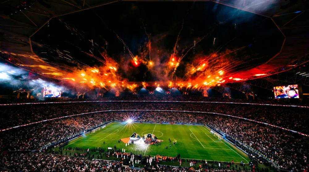 ليلة كروية عالمية شهدها ملعب الجوهرة المشعة بجدة (وزارة الرياضة)