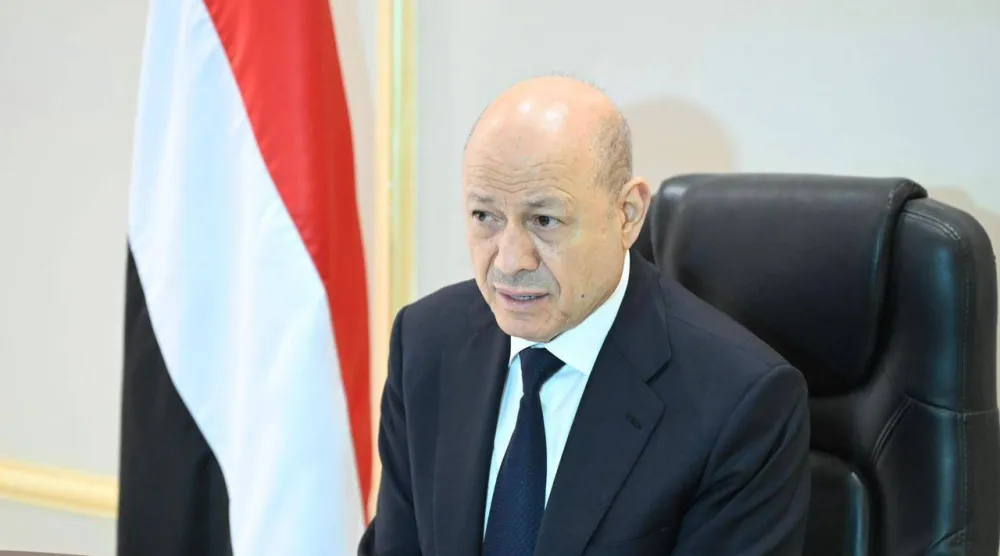 Chairman of Yemen's Presidential Leadership Council (PLC) Dr. Rashad al-Alimi. (Saba)