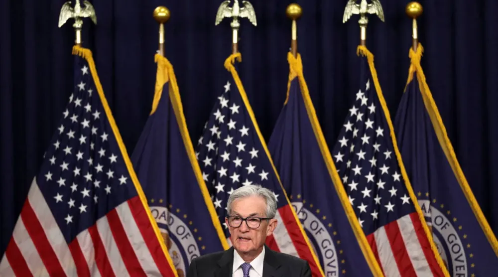 Fed Başkanı Powell, aralık ayında Para Politikası Komitesi toplantısının ardından düzenlediği basın toplantısında (Reuters)