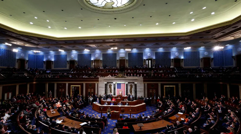 صورة أرشيفية من داخل مبنى الكونغرس الأميركي (رويترز) 