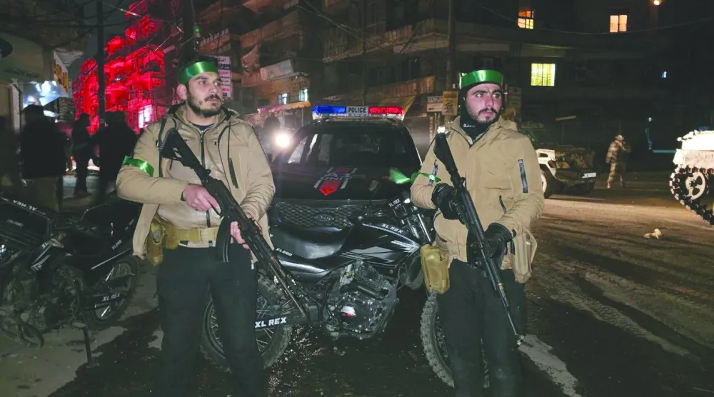 انتشار قوى الأمن الداخلي في حي الأشرفية بمدينة حلب (الداخلية السورية)