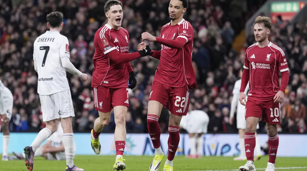 من مواجهة ليفربول وبارنسلي (د.ب.أ)