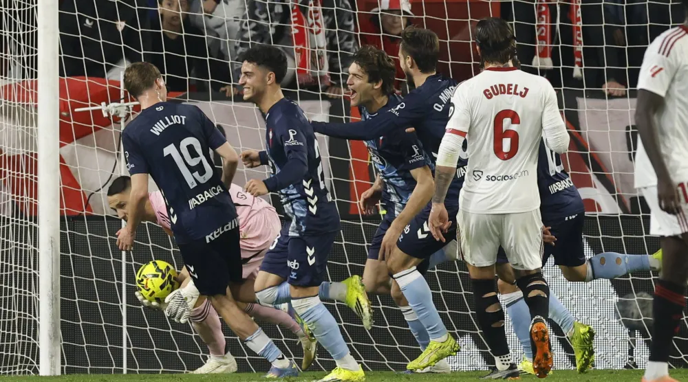 من مواجهة سيلتا فيغو واشبيلية (إ.ب.أ)