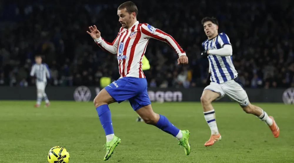 أنطوان غريزمان نجم أتليتكو مدريد (رويترز)