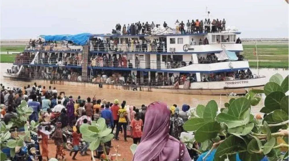 أرشيفية لقارب في إقليم تمبكتو بشمال مالي (صحافة محلية)