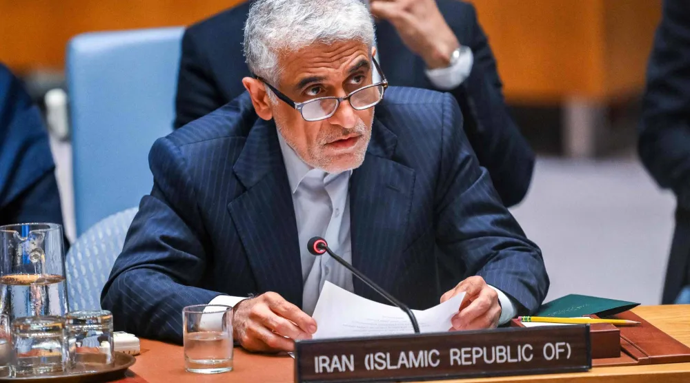 ممثل إيران في الأمم المتحدة أمير سعيد إيرواني (أ.ف.ب)
