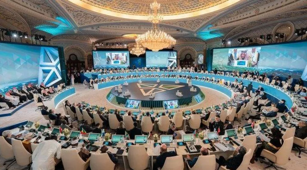 جانب من حضور الاجتماع الوزاري في إطار مؤتمر التعدين الدولي بالرياض (الشرق الأوسط)