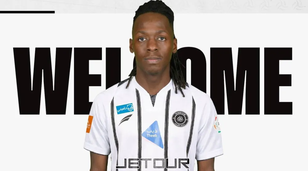 منشور بثه نادي الشباب بمناسبة التوقيع مع اللاعب (موقع النادي)