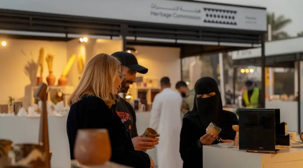 منطقة السوق في ملتقى طويق للنحت 2026 (الرياض آرت)