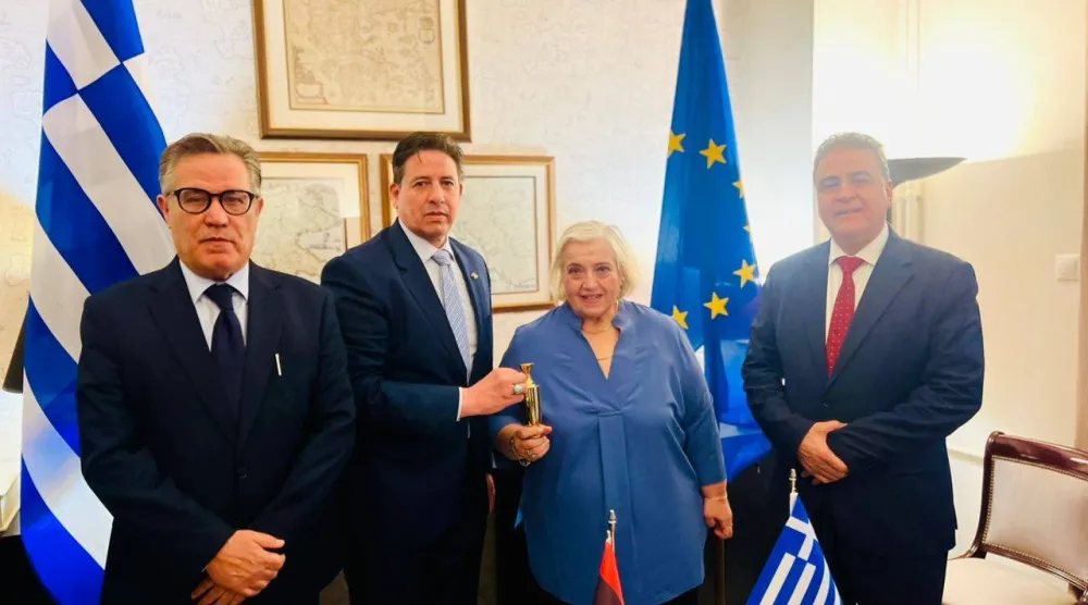 نائبة وزير الخارجية اليوناني ألكسندريا بابادوبولو تستقبل اللجنة البرلمانية الليبية 15 يناير (المتحدث باسم البرلمان)