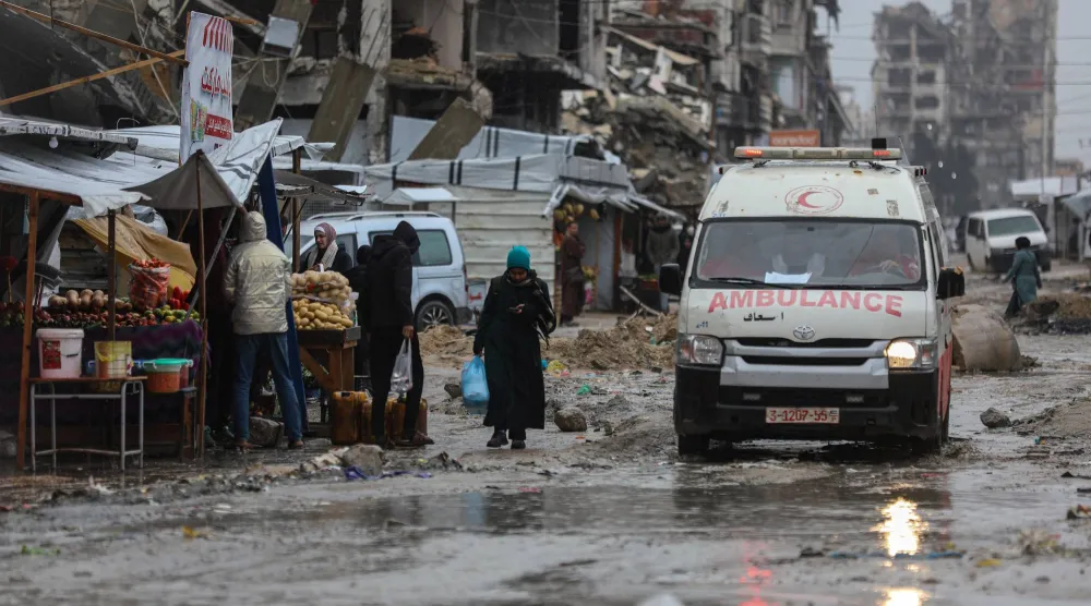 صورة ملتقطة في 13 يناير 2026 في مدينة غزة (د.ب.أ)